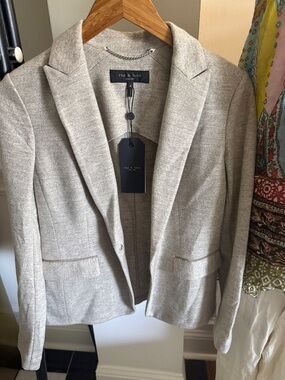 rag & bone Light Gray Women's Tailored Blazer